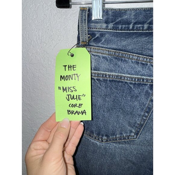 New Boyish Monty High Waist Denim Raw Edge Shorts in Miss Julie 25” Jeans N - Picture 4 of 7